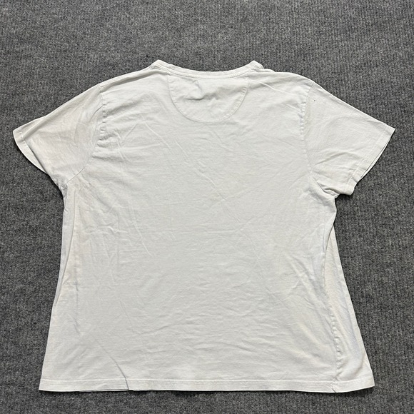 ODA One Day Away Womens Shirt Size XXL White Palm Tree Wave Casual Short Sleeve - Picture 6 of 8